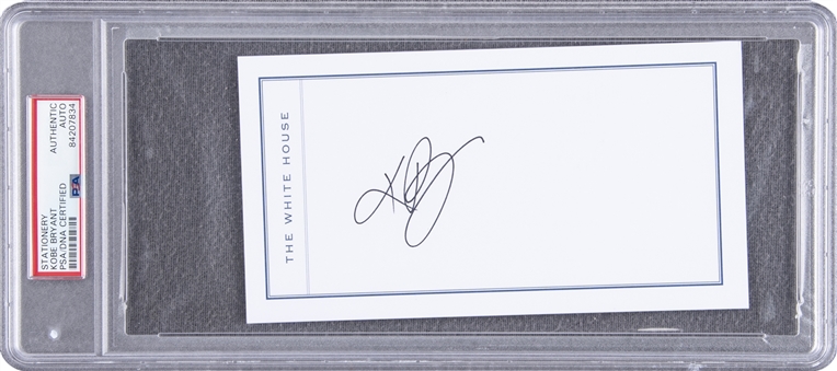 Kobe Bryant Signed White House Stationery Letter (PSA/DNA)